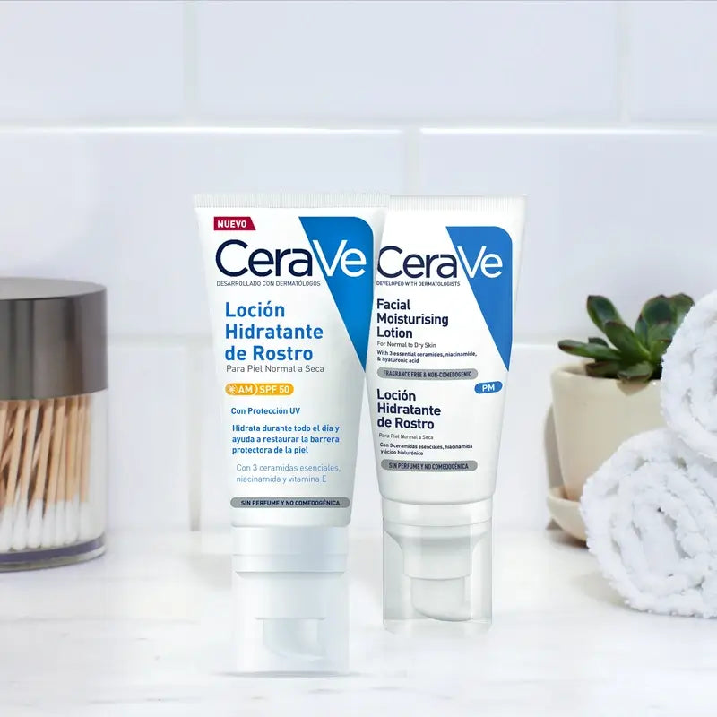 CeraVe Lozione idratante per il viso SPF 50, 52 ml