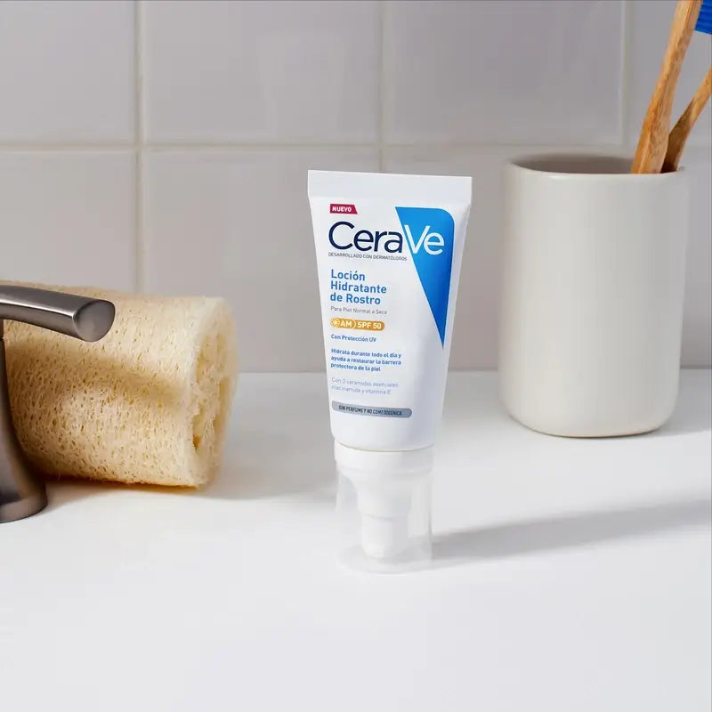 CeraVe Lozione idratante per il viso SPF 50, 52 ml
