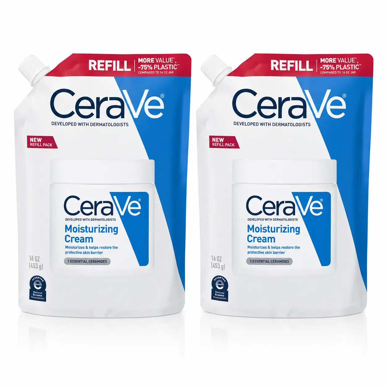 Cerave Pack Cerave Crema Idratante Ricarica , 454 Ml X2 , x2
