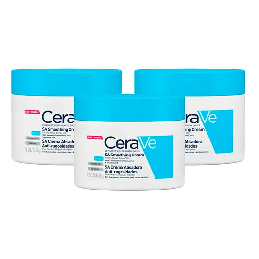CeraVe Triplo Crema Levigante Antiruvidità, 3X340 Ml