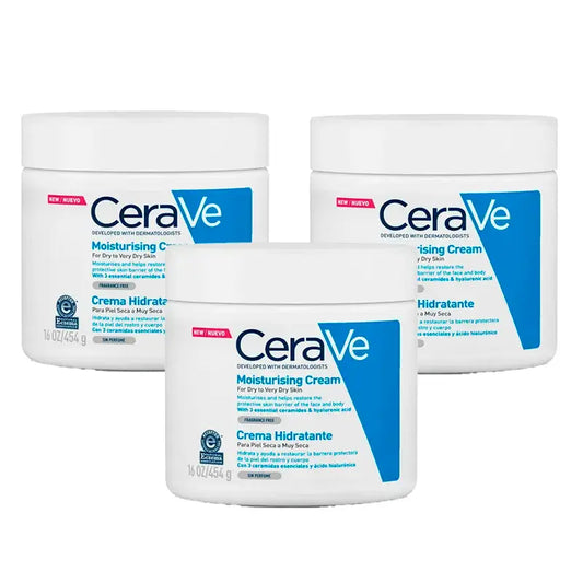 CeraVe Triplo Crema Idratante, 3X454 Gr