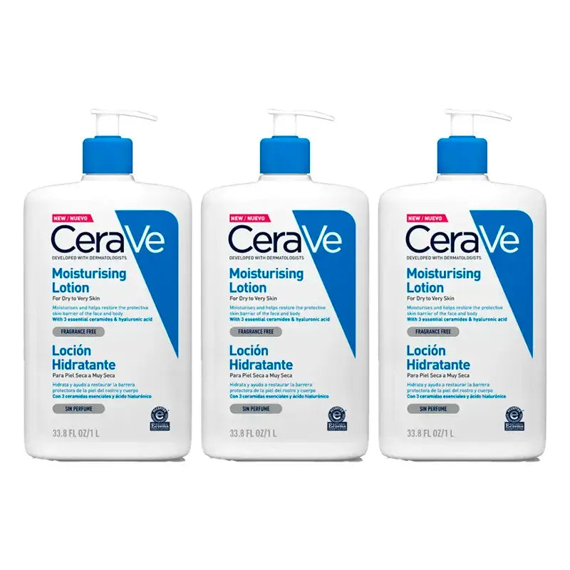 CeraVe Triplo Lozione Idratante, 3X1L