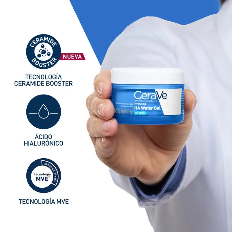 Cerave Acqua Gel Idratante Acido Ialuronico, 48 g