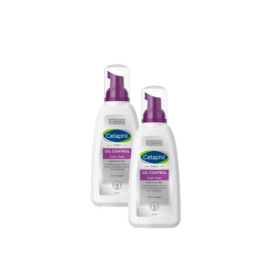 Cetaphil DermaControl Schiuma Detergente 235 ml, confezione da 2