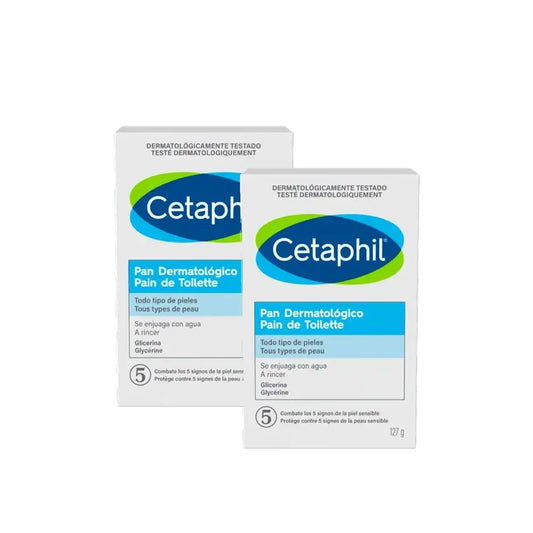 Cetaphil Pan Dermatologico 127 g, confezione da 2