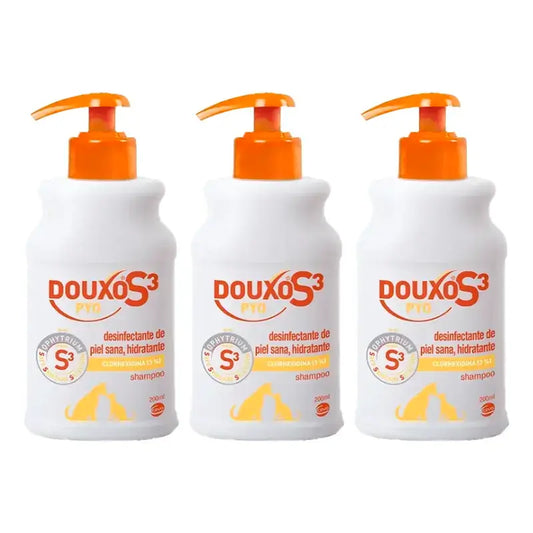 Ceva Douxo Pyo Shampoo protettivo, Confezione 3 x 200 ml