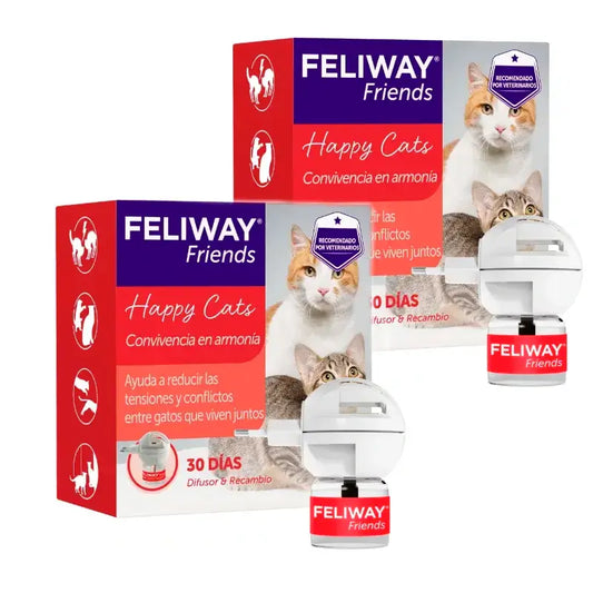 Ceva Feliway Friends Diffusore + Ricarica 48 ml, Confezione 2 pz.