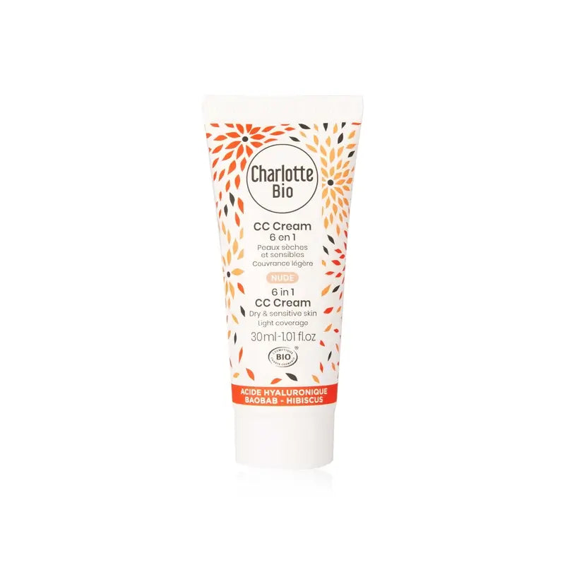 Charlotte Bio Cc Cream Nude 6 In 1 - Anti-Età - Pelle secca 30 Ml