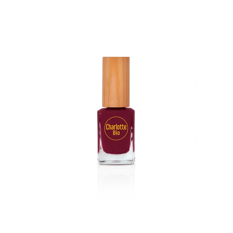 Charlotte Bio Smalto per unghie rosso prugna 10 Ml