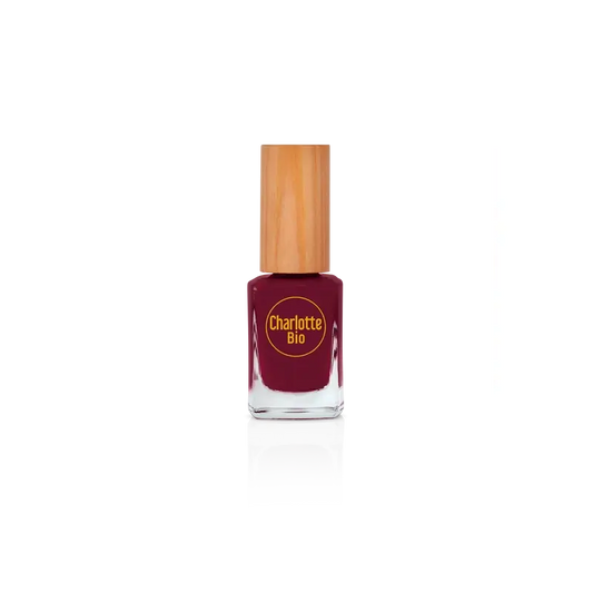 Charlotte Bio Smalto per unghie rosso prugna 10 Ml