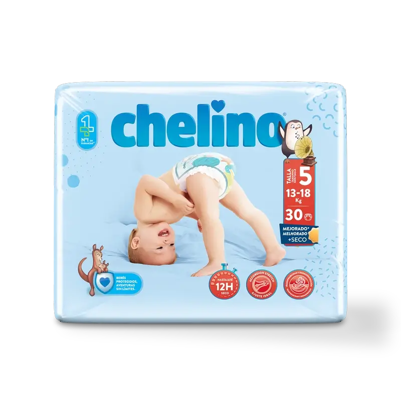 Pannolino Chelino taglia 5 (13-18 Kg) , 30 unità