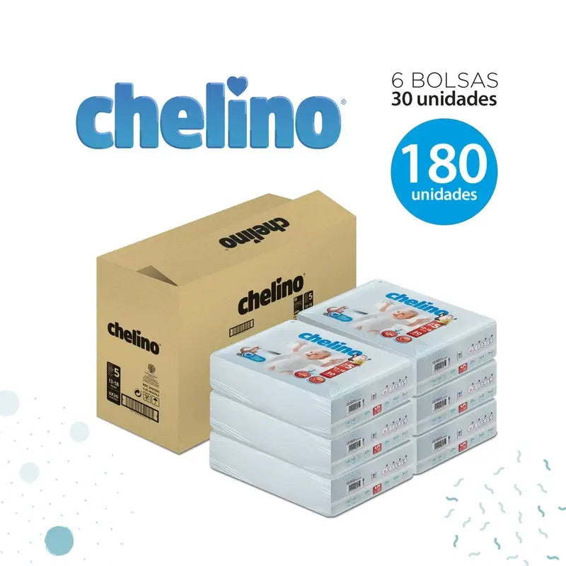 Pannolino Chelino taglia 5 (13-18 Kg) , 30 unità