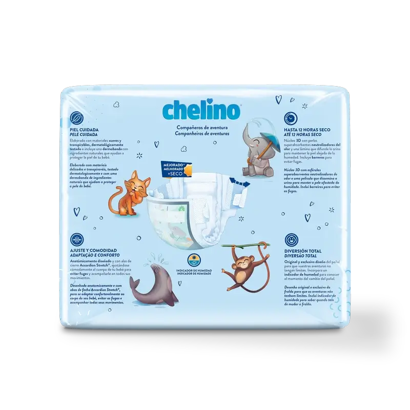 Pannolino Chelino taglia 6 (17-28 Kg) , 27 unità