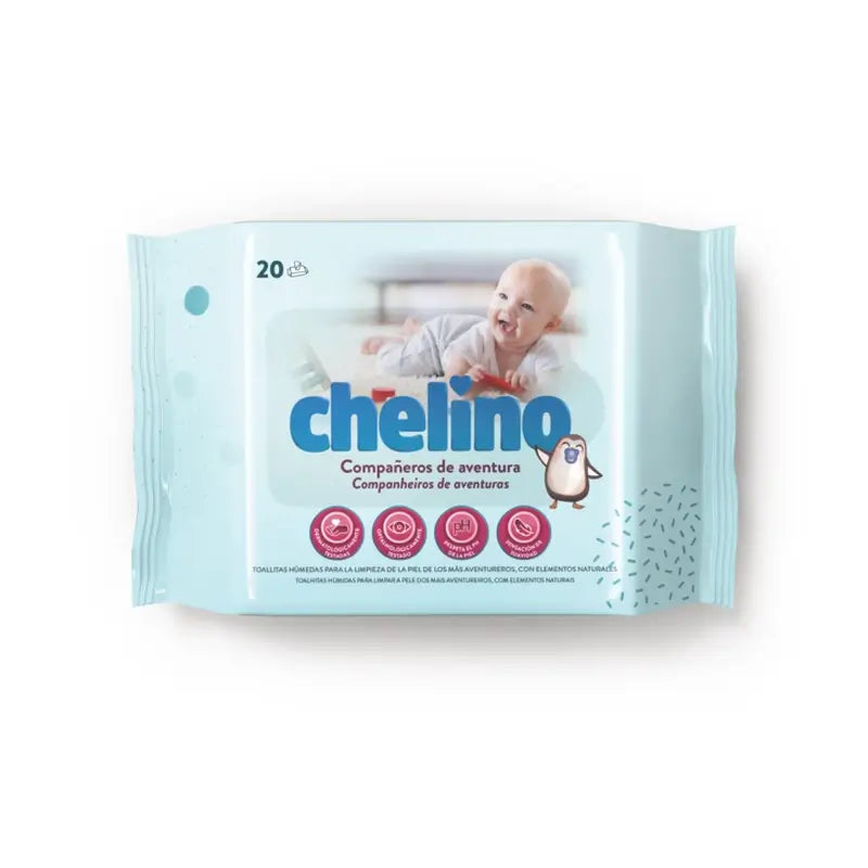 Salviettine idratanti Chelino , 20 unità