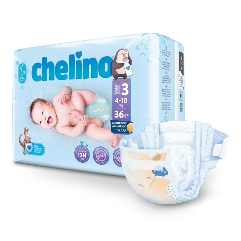 Pannolino Chelino taglia 3 (4-10 Kg) , 36 unità