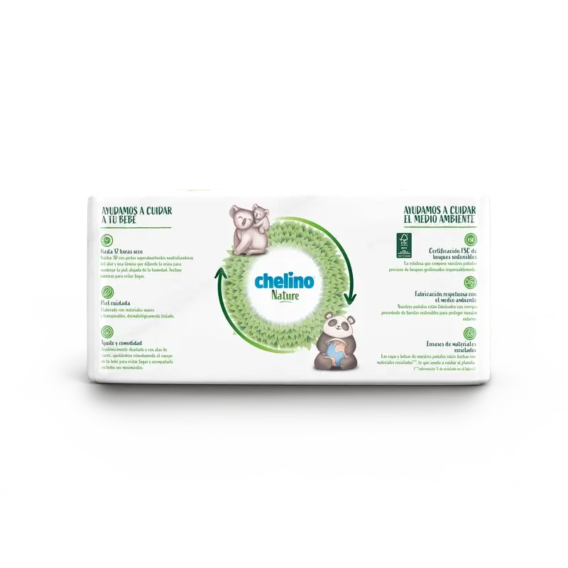 Pannolino Chelino Nature Taglia 1 (1-3 Kg) , 28 unità