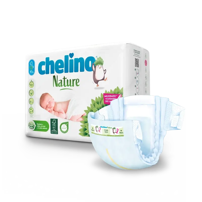 Pannolino Chelino Nature Taglia 2 (3-6 Kg) , 28 unità