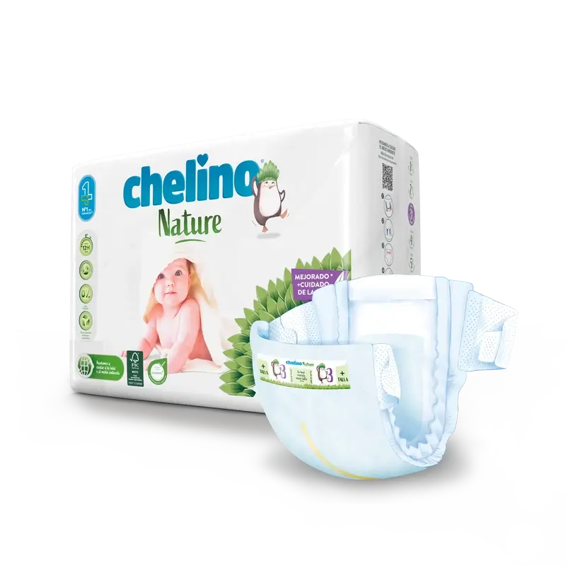 Pannolino Chelino Nature Taglia 3 (4-10 Kg) , 36 unità