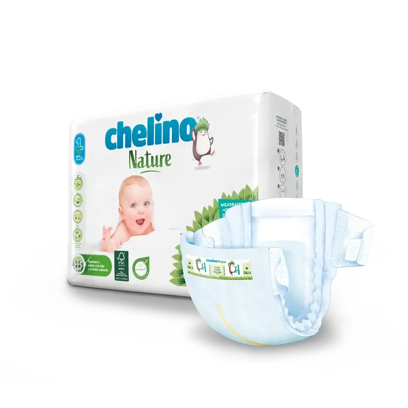 Pannolino Chelino Nature taglia 4 (9-15 Kg) , 34 unità
