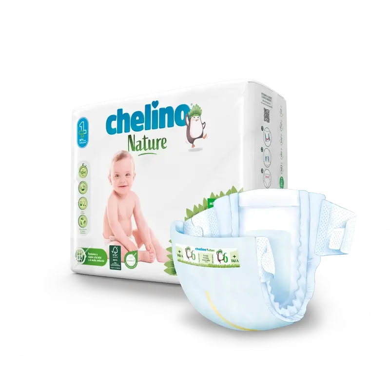 Pannolino Chelino Nature Taglia 6 (17-28 Kg) , 27 unità