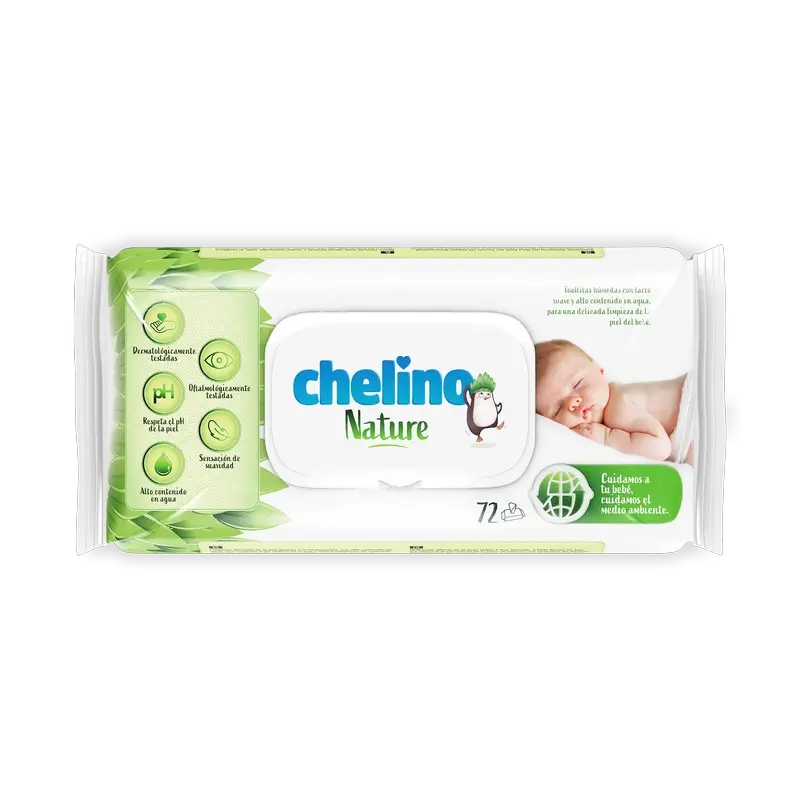 Salviette per neonati Chelino Nature , 72 unità