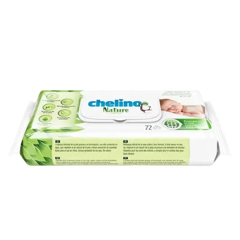 Salviette per neonati Chelino Nature , 72 unità