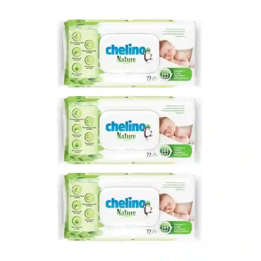 Salviette per neonati Chelino Nature , 3X72 unità