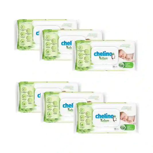 Salviette per neonati Chelino Nature , 6X72 unità