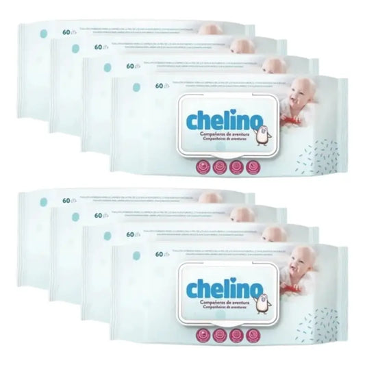 Salviette per bambini Chelino , 8 x 60 unità