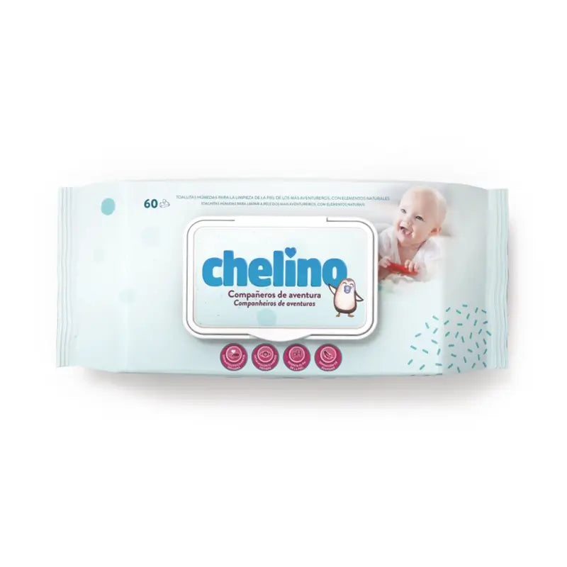 Salviettine idratanti Chelino , 60 unità