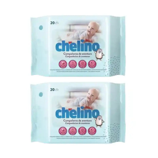 Salviettine idratanti Chelino , 2X20 unità