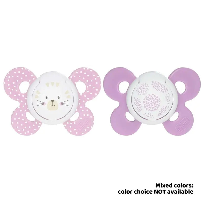 Chicco Pacifier Physio Comfort Silicone Pink 6-16M 2 pieces Assorted