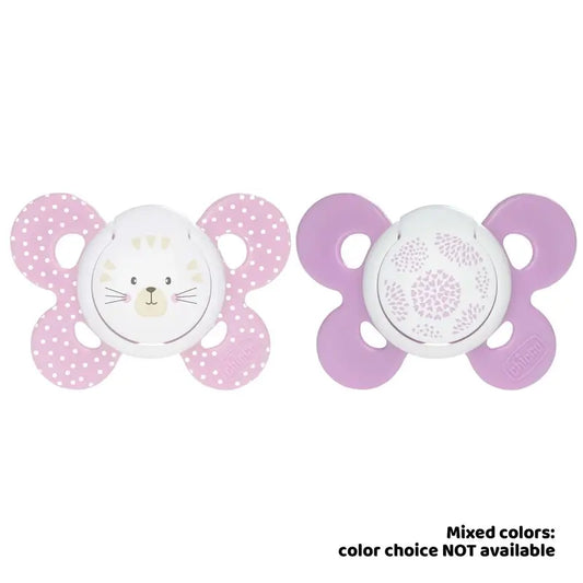 Ciuccio Chicco Physio Comfort Silicone Rosa 6-16M 2 pezzi Assortiti