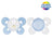 Chicco Pacifier Physio Comfort Silicone Blue 2-6M 2 pieces assorted