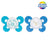 Ciuccio Chicco Physio Comfort Silicone Blu 6-16M 2 pezzi assortiti