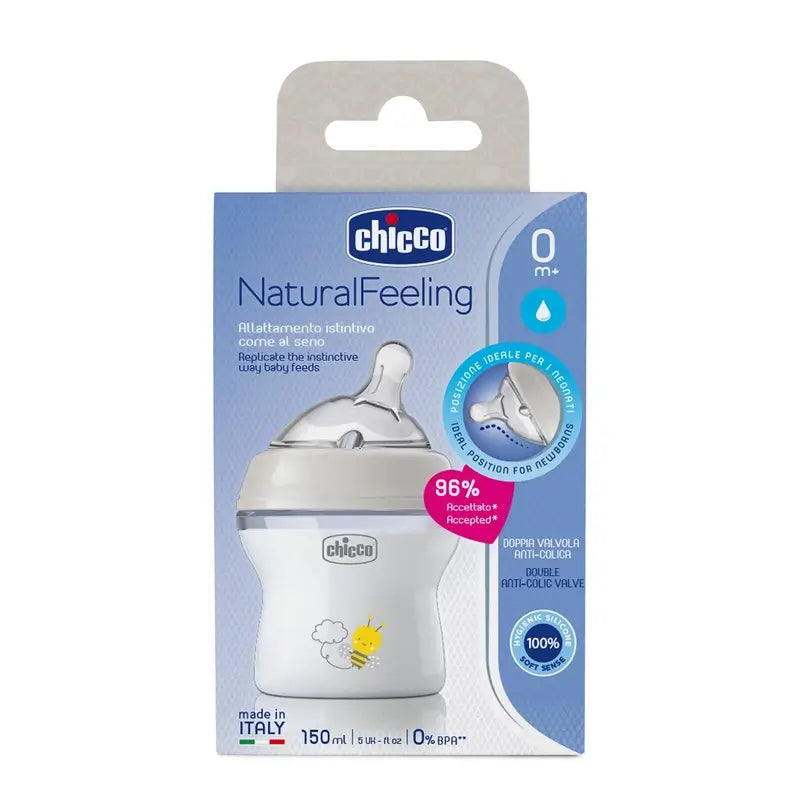 Biberon Chicco Naturalfeeling a flusso lento 150Ml 0M+
