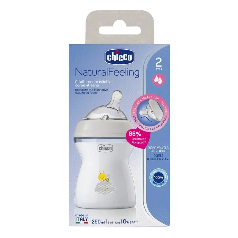 Biberon Chicco Naturalfeeling a flusso medio 250 ml 2M+
