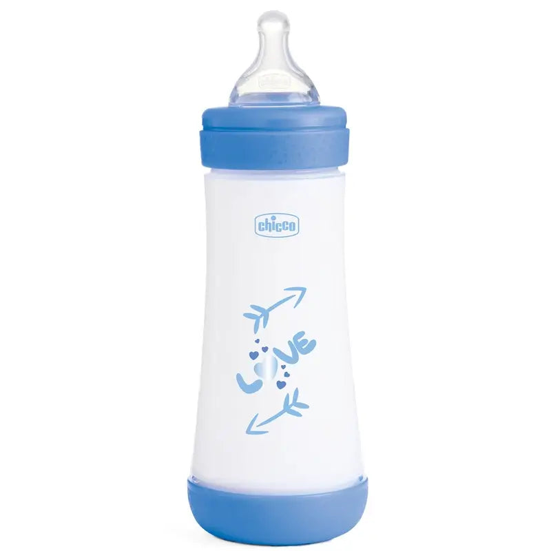 Biberon Chicco Perfect5 Blu Flusso Rapido 300Ml 4M+