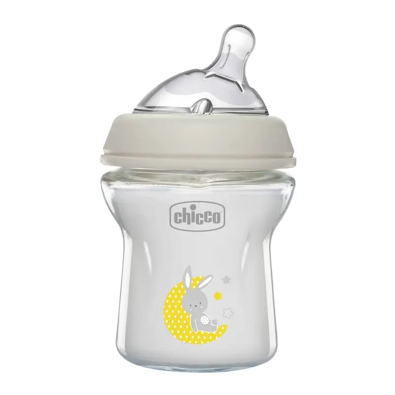 Chicco Naturalfeeling 150 Ml biberon in vetro a flusso lento 0M+