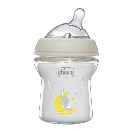 Chicco Naturalfeeling 150 Ml biberon in vetro a flusso lento 0M+