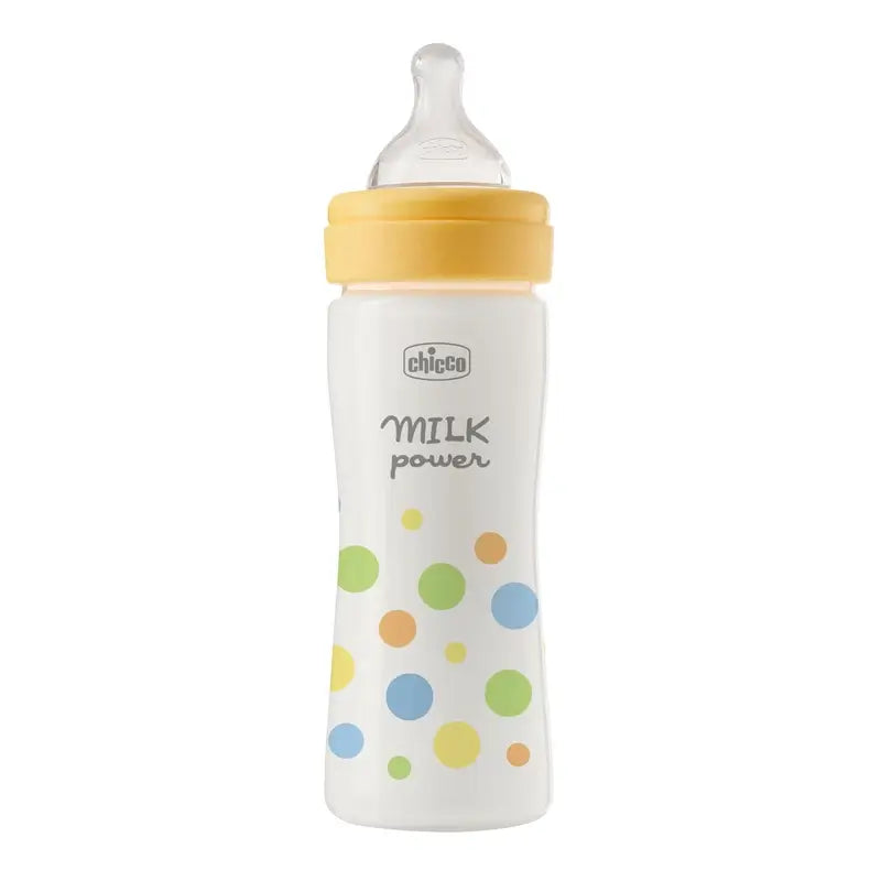 Chicco Perfecteasy Biberon in silicone giallo 250 Ml flusso medio 2M+