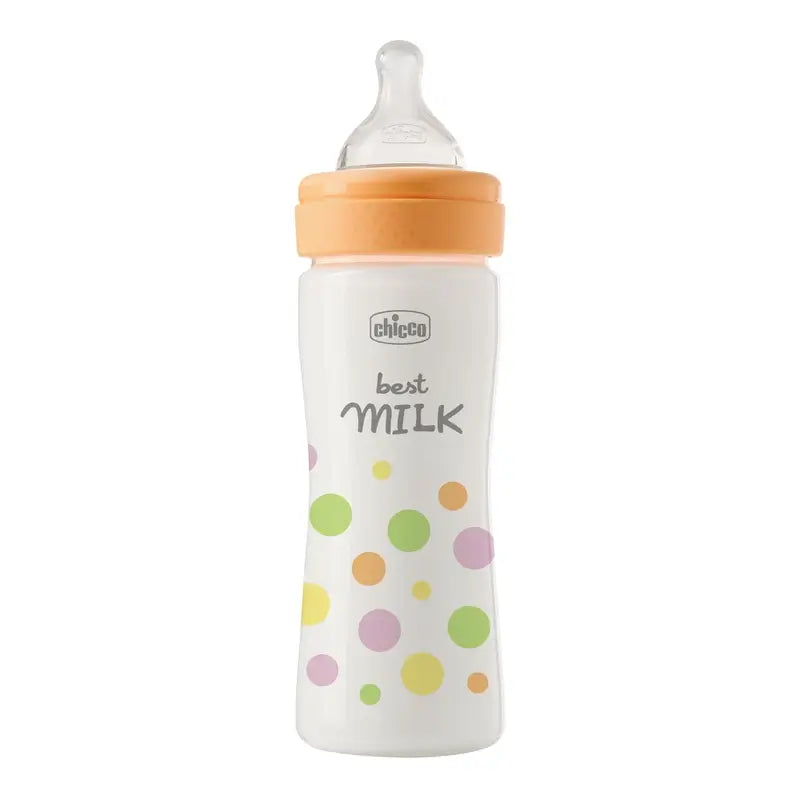 Chicco Perfecteasy Bottiglia in silicone arancione 250 Ml Medium Flush 2M+