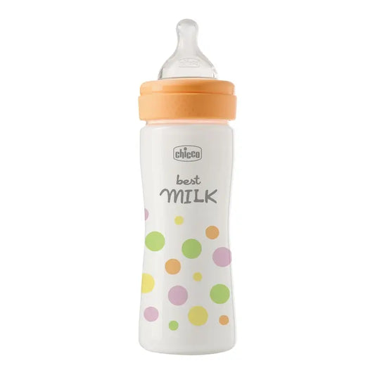 Chicco Perfecteasy Bottiglia in silicone arancione 250 Ml Medium Flush 2M+