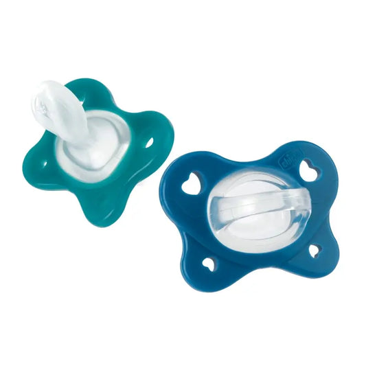 Chicco Physioforma Dual Soft Silicone Pacifier Blu 16-36M 2 Unità