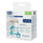 Chicco Physioforma Dual Succhietto in silicone morbido blu 6-16M 2 Unità