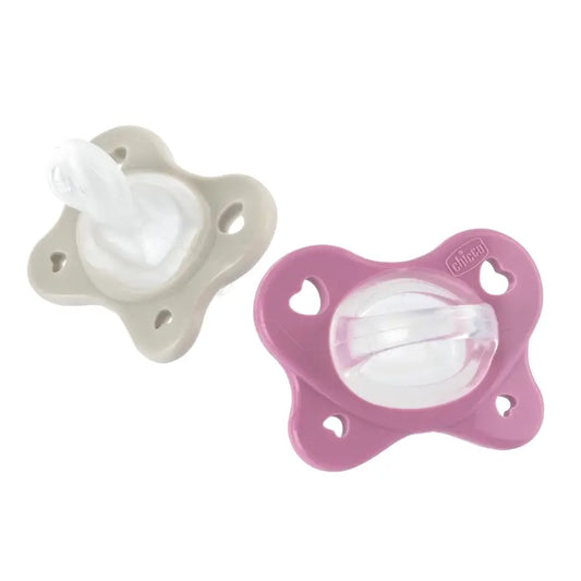 Chicco Physioforma Dual Succhietto in silicone morbido rosa 6-16M 2 Unità
