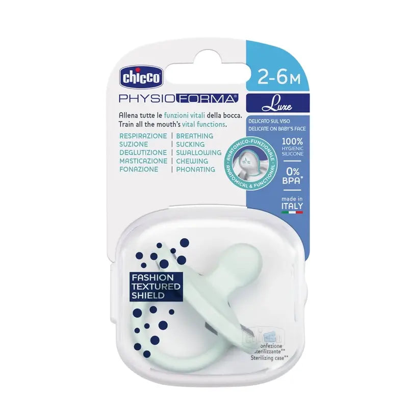 Ciuccio Chicco Physioforma Luxe 2-6M 1 Unità Blu