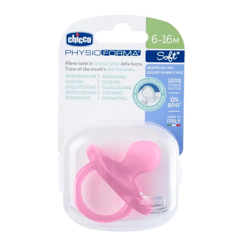 Ciuccio Chicco Physioforma Soft Pink 6-16M 1 Unità
