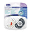 Chicco Air Ciuccio in silicone blu luminoso 16-36M 2 Unità