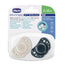 Chicco Ciuccio Air Silicone Blu 6-16M 2 Unità